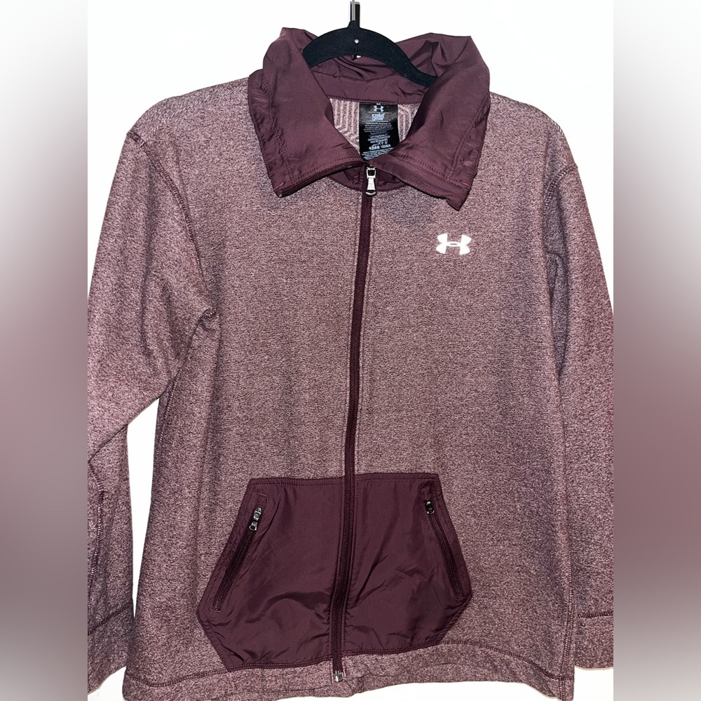 Purple Under Armour Zip Up. Cold Gear series